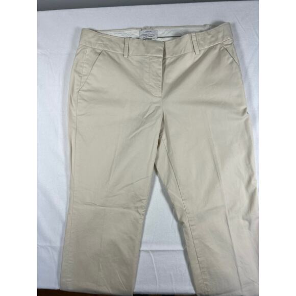J Crew Classic Café Capri Khaki Ankle Straight Leg Size‎ 6 - Picture 3 of 7